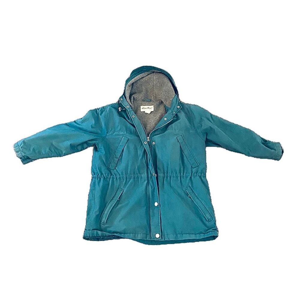 Eddie Bauer Women's Teal goose down jacket coat women's Size S/P